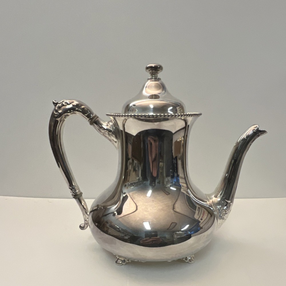 Reed & Barton Silverplate Victorian Coffee Pot 8570, Ornate, 1900-1940