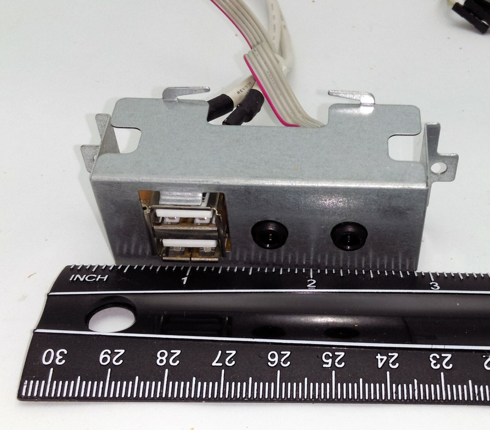 Front Panel Dual USB,Audio/MIC Port PCB Replacement Tower PC Case Assembly Cable