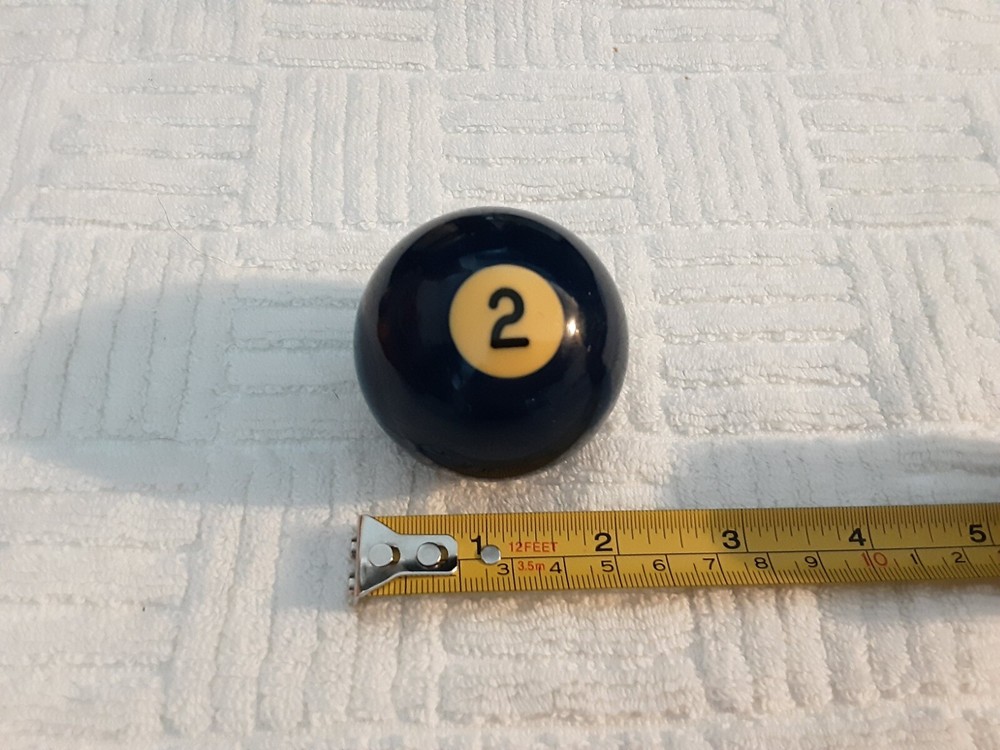 Vintage Bakelite Pool Billiard Ball Solid Color #2 Blue Tested