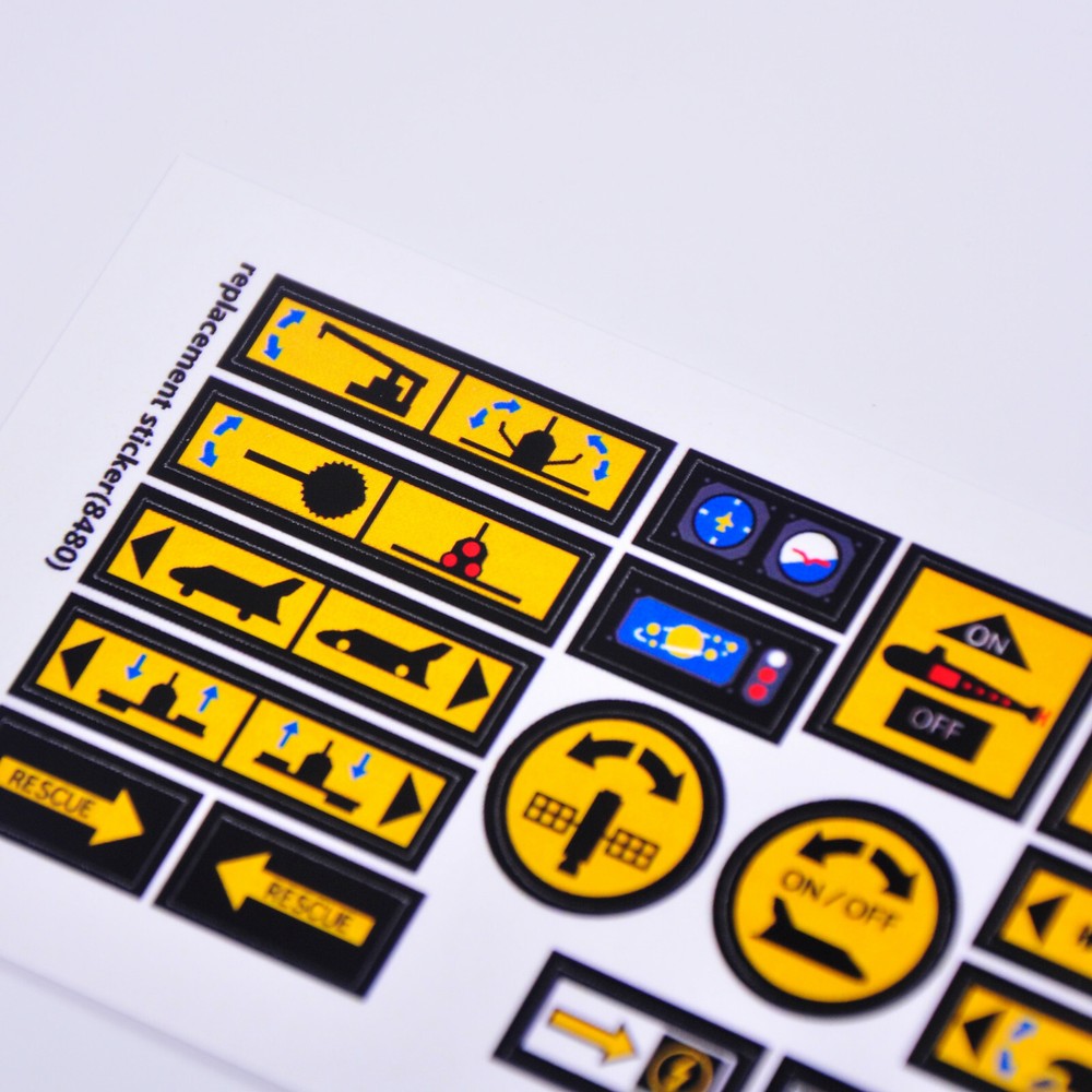 Replacement sticker for set 8480 Precut sticker