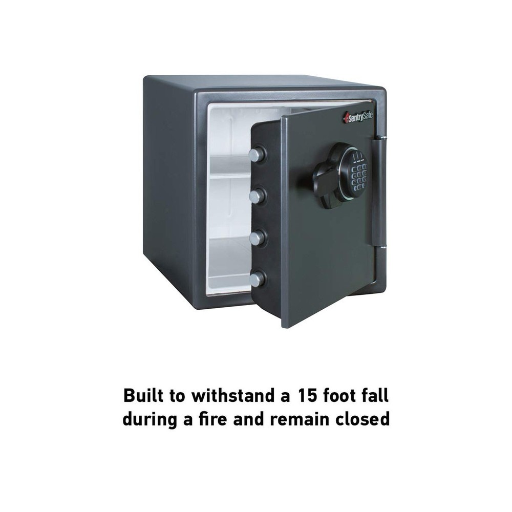 SentrySafe Black Fireproof Safe with Digital Push Button Keypad, Home Safe Fo...