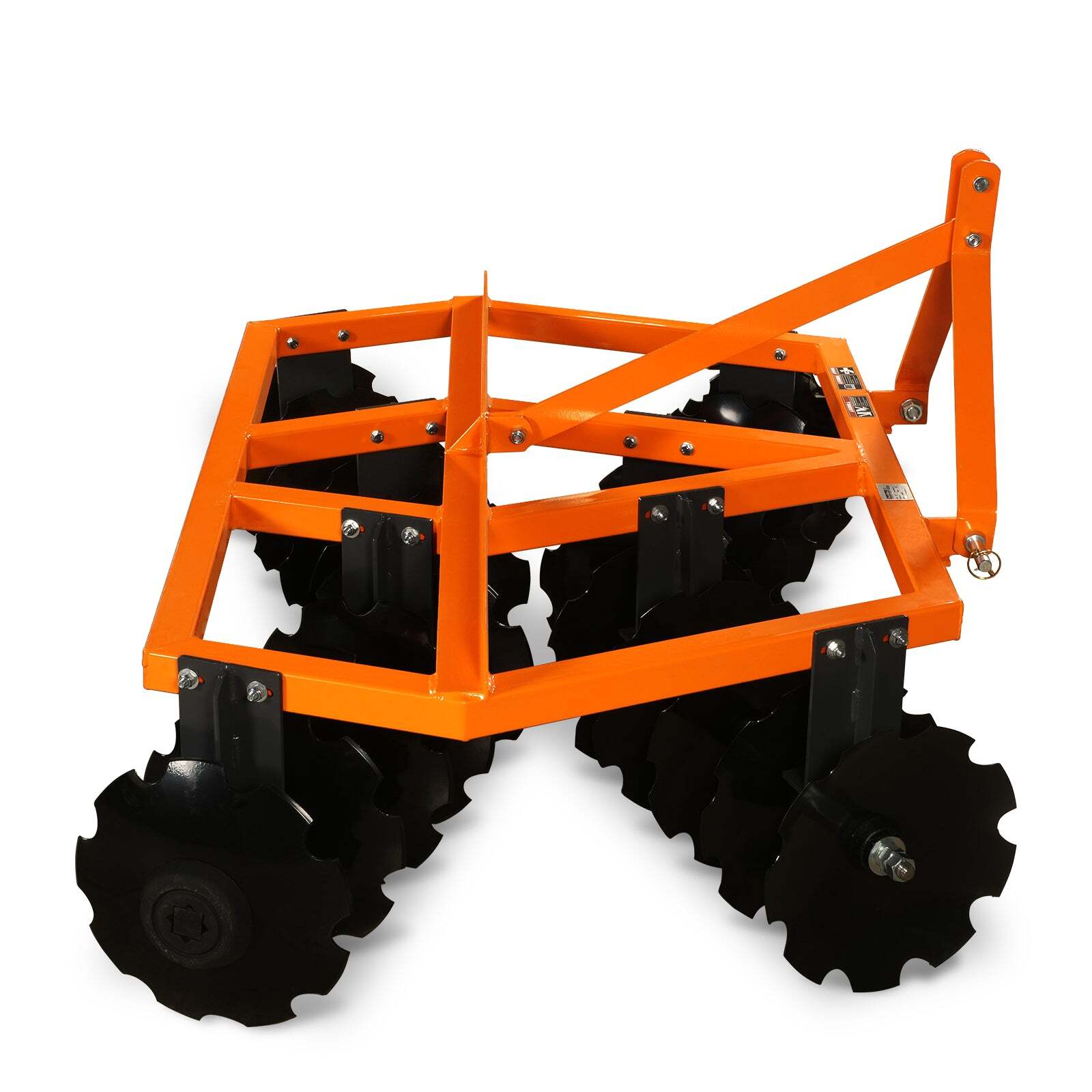 MechMaxx 3 Point Hitch 72" Notched Disc Harrow Plow Tractor Attachments, DH72