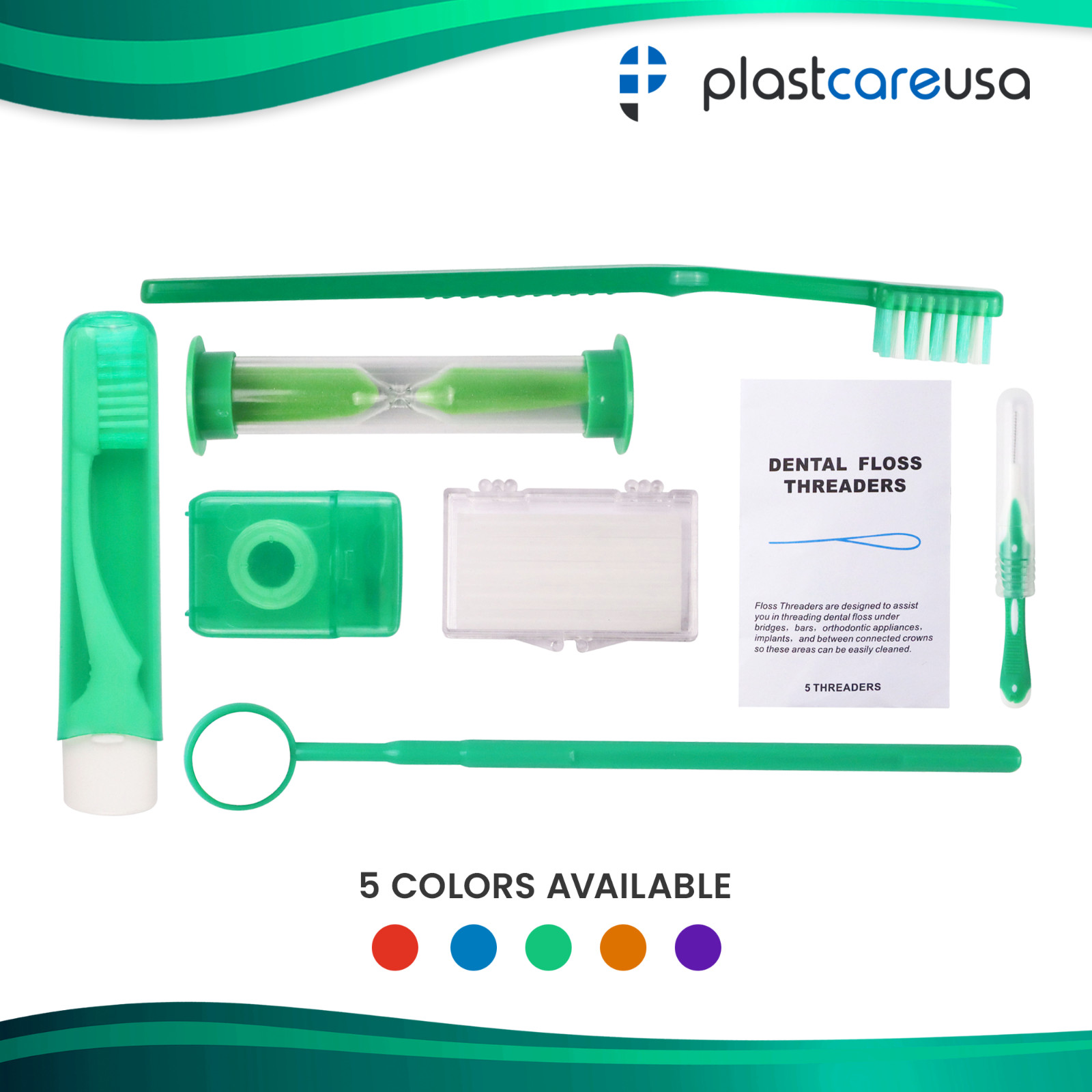 12 Orthodontic Patient Kits 8pc Assorted Braces Care Packs Dental Hygiene Travel