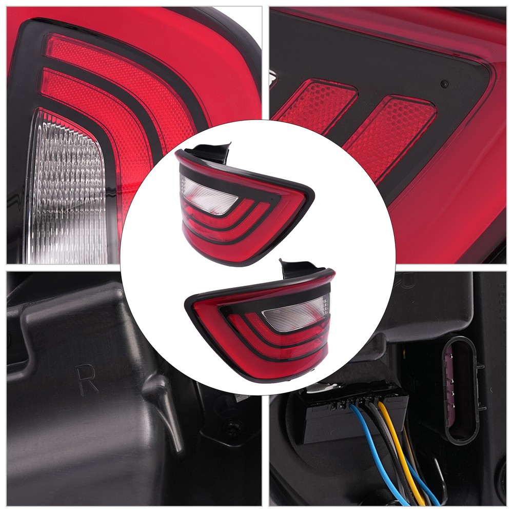 2Pc Tail Light Set For 2014-2022 Dodge Durango Left and Right Outer Tail Lamp
