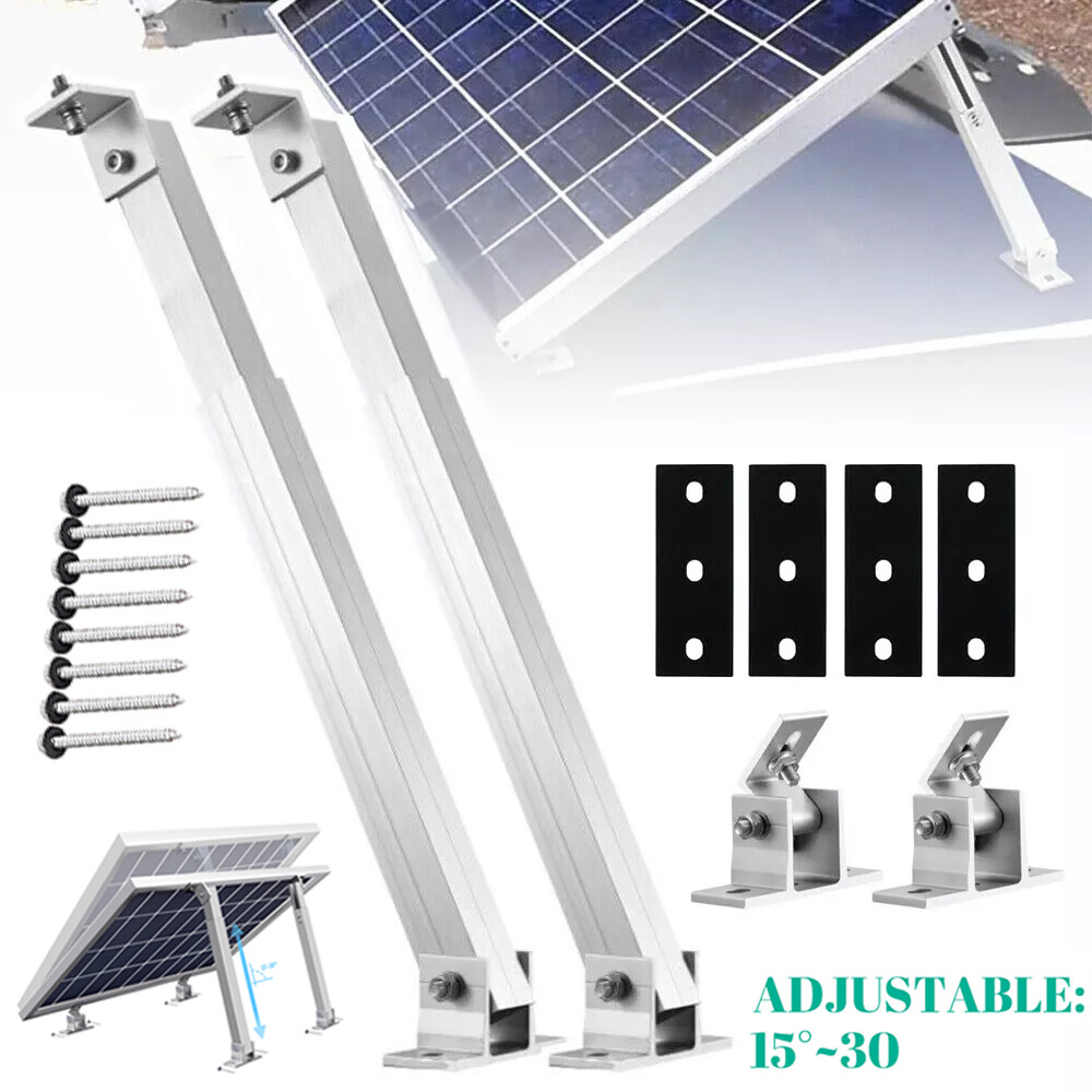 Adjustable Angle Solar Panel Mounting Brackets Ground Wall Roof Tilt Mount Fix
