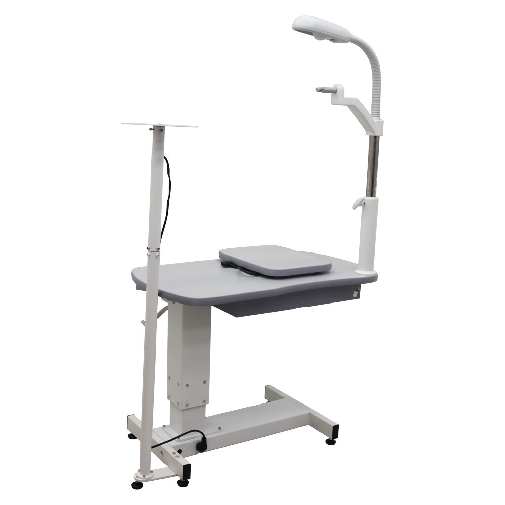 Auto Optometry Ophthalmic Eyeglass Test Table 110V Adjustable w/Vertical Pole