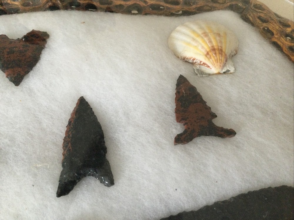Native American Flintnapped Collection Shadow Box.