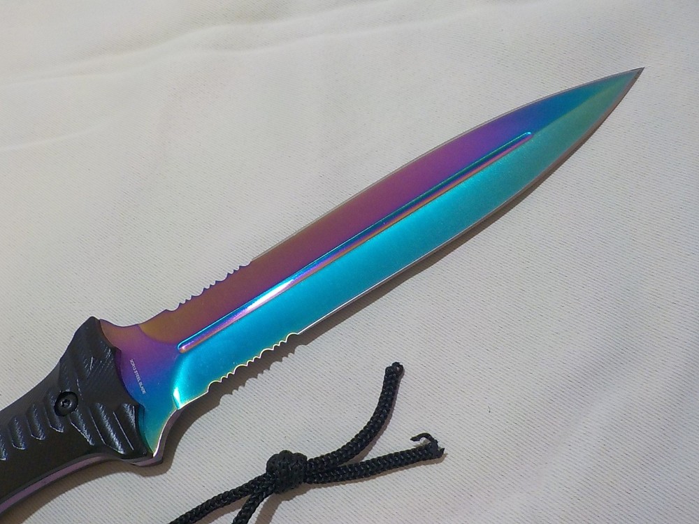 Snake Eye "Rainbow" Foxed Blade Dagger
