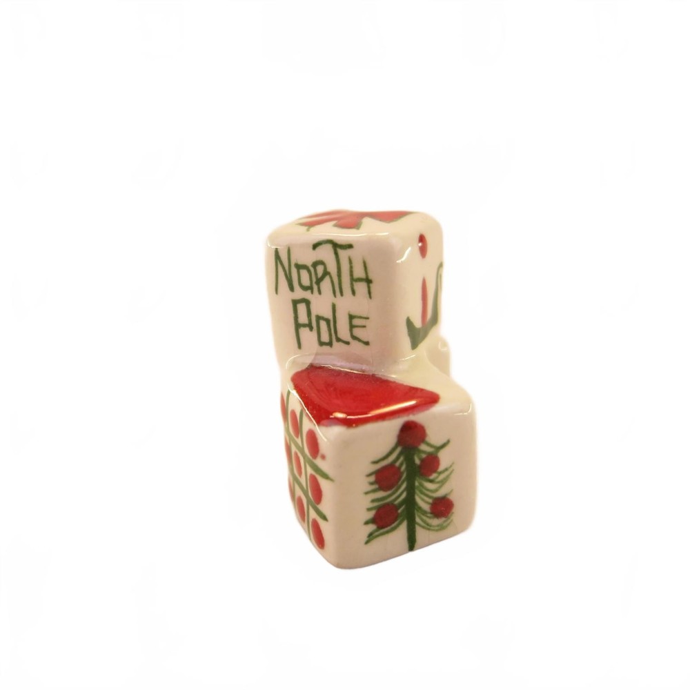 Festive Ceramic Gift Blocks - North Pole Design