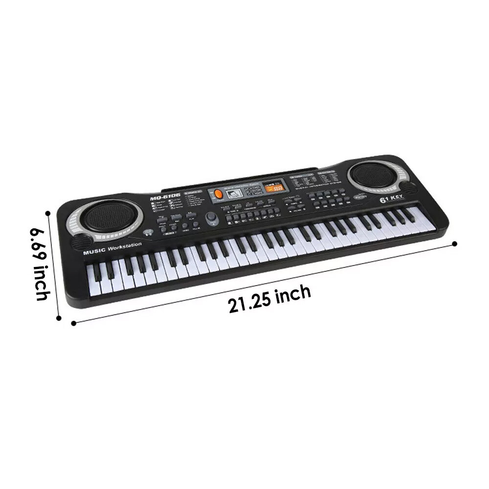 Kids 61-Key Portable Electronic Keyboard Piano Educational Toy