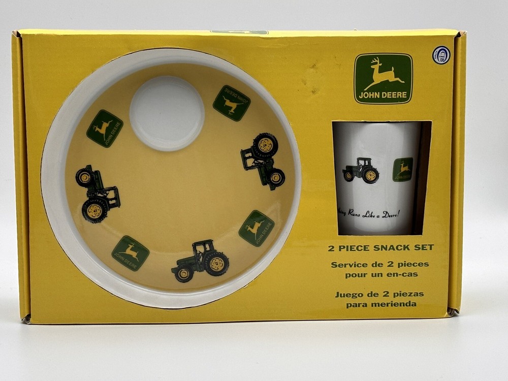 John Deere Gibson Two Piece Snack Set - New Open Package