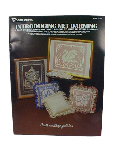 Net Darning Pattern Booklets, Set of 3, Introducing, Samplers, & Country Style