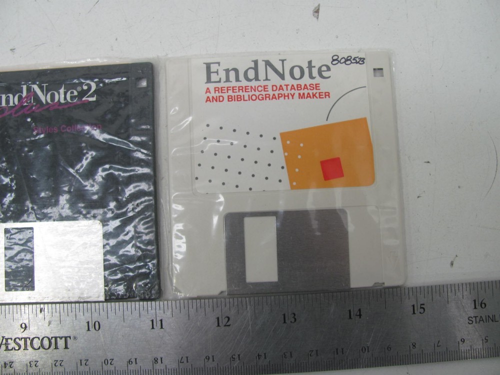 Vintage Endnote 2 Plus Enhanced Reference Database & Bibliography Maker 1994