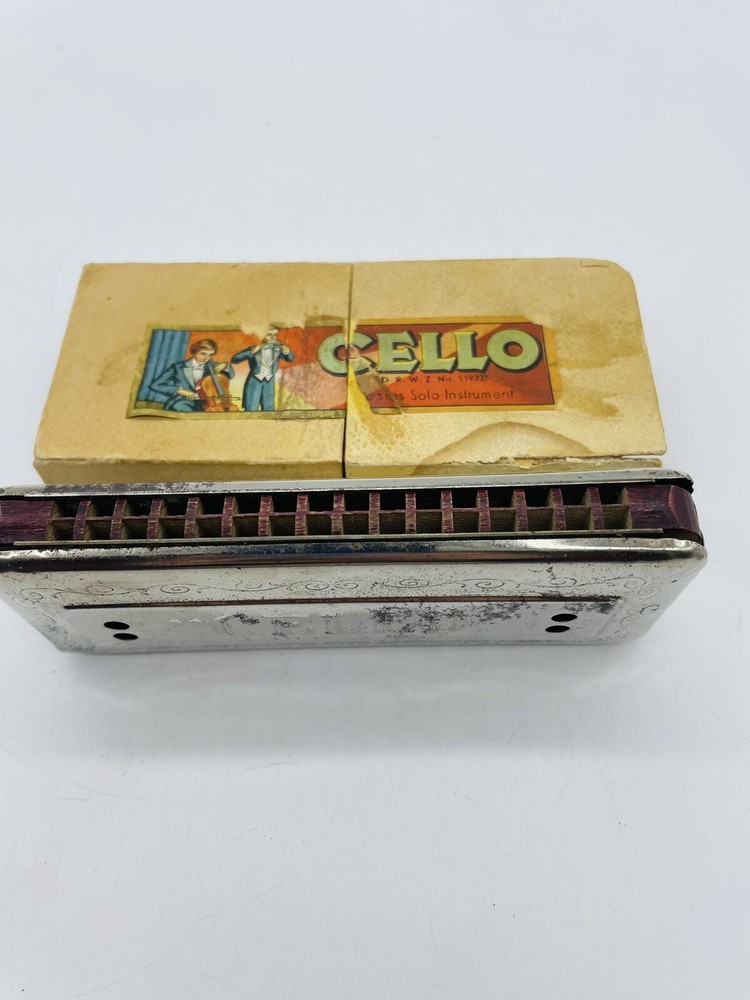 Vintage Cello Harmonica Germany DRWZ