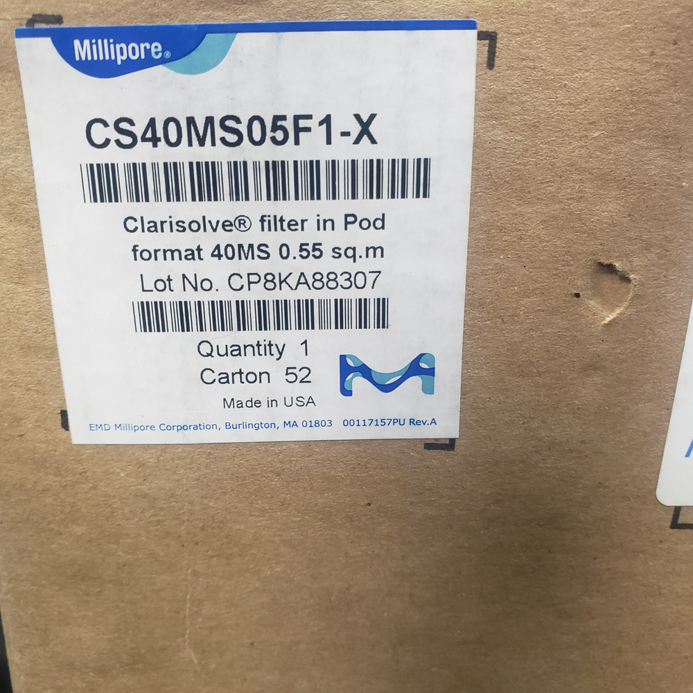 Millipore Clarisolve Filter Pod CS40MS05F1-X 40MS 0.55 m2