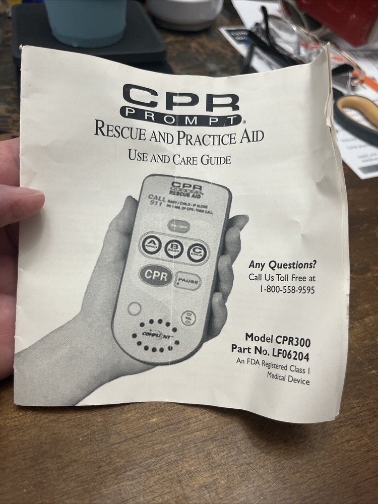 CPR Prompt Rescue Aid Model# CPR300 First Aid