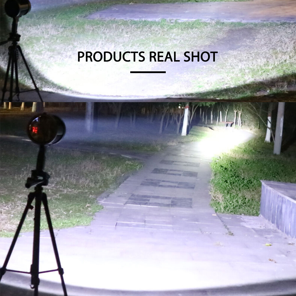 200000 lumen Rechargeable LED Searchlight Portable Handheld Spotlight Flashlight
