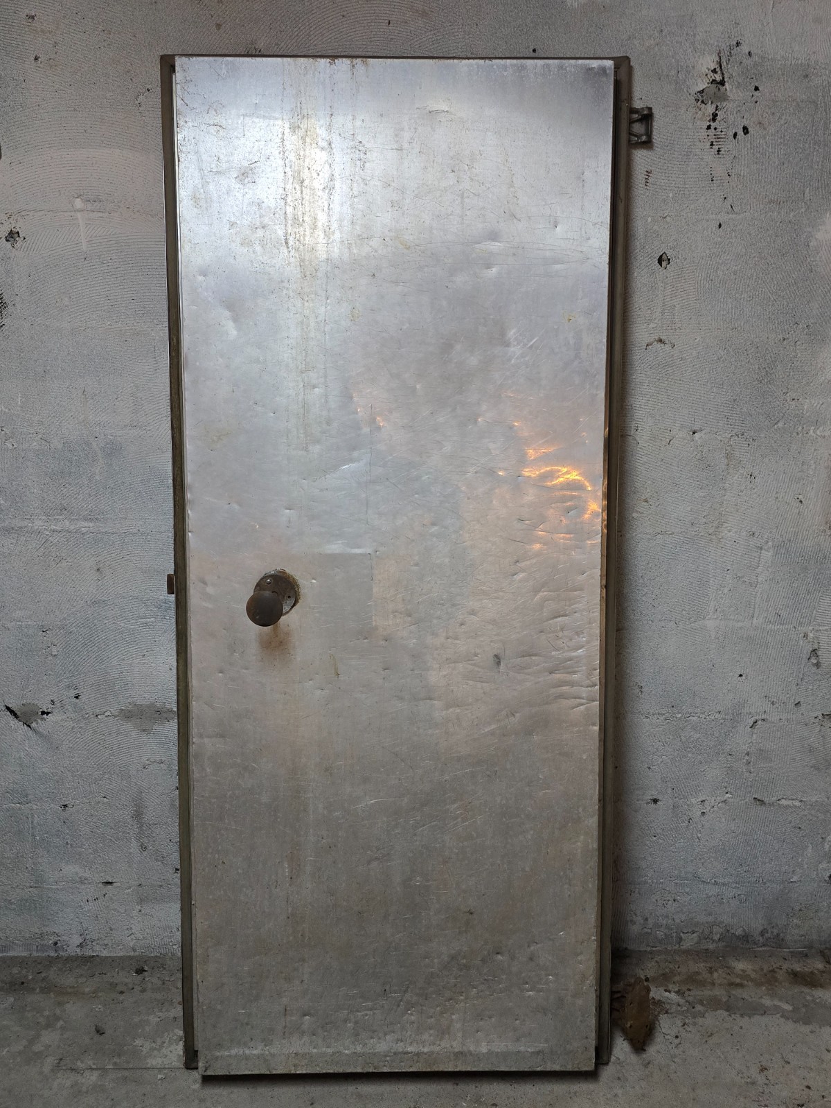 Vintage Ajax Philadelphia Walk-In Cooler Freezer Door Industrial Steel w Hardwar