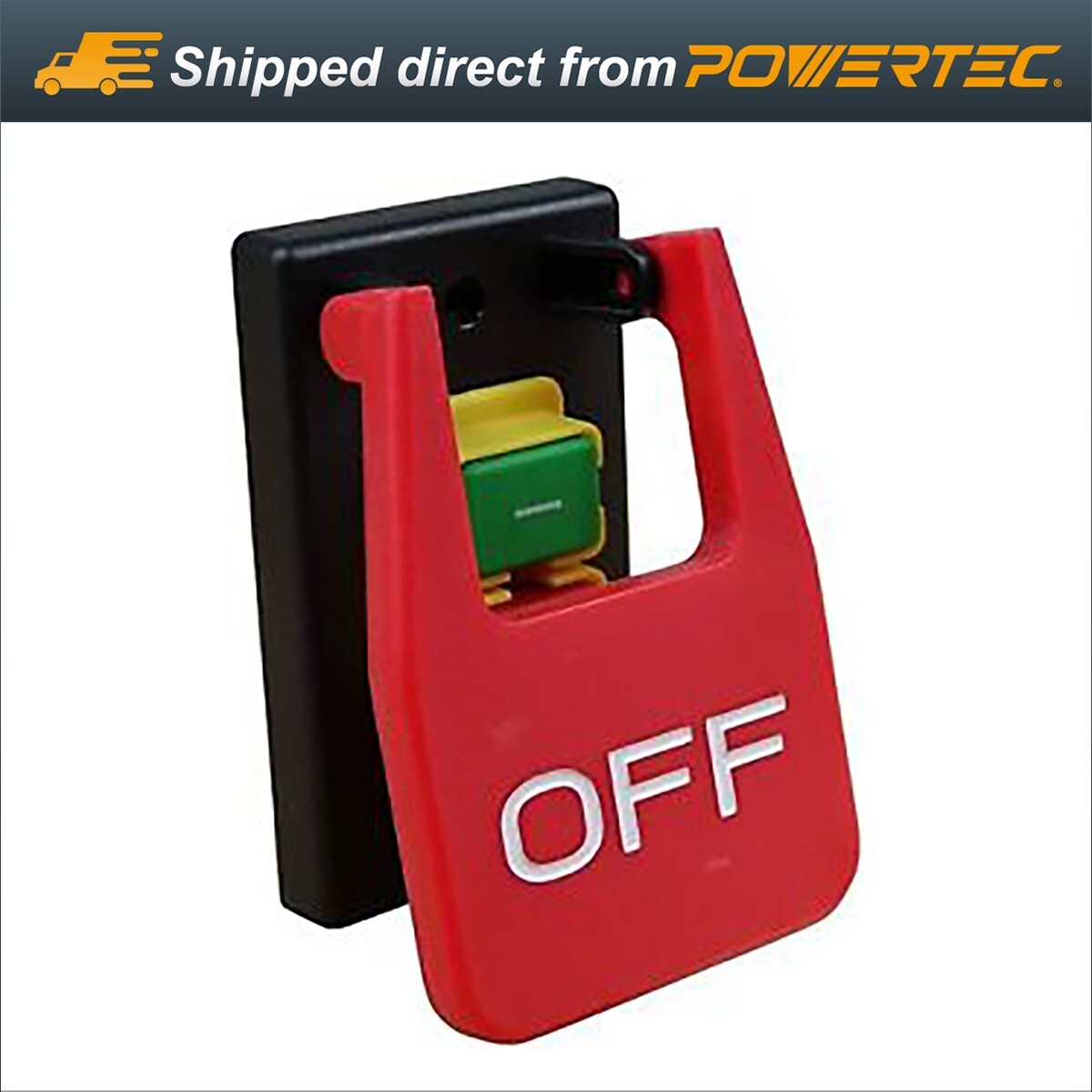 POWERTEC 71054 120V Magnetic Paddle Switch, 1/2 HP, fits Table Saw, Router Table