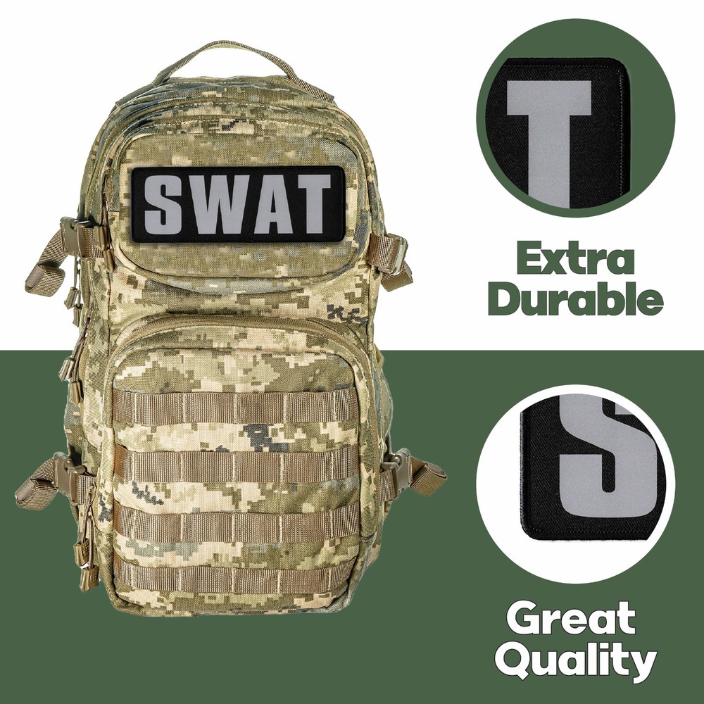 Security Patch – Ultra Reflective Hook and Loop Patch for Tactical Vest