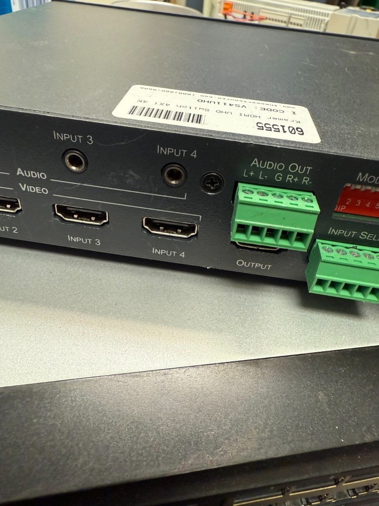 Kramer VS-411UHD 4x1 HDMI Auto Switcher UNTESTED READ