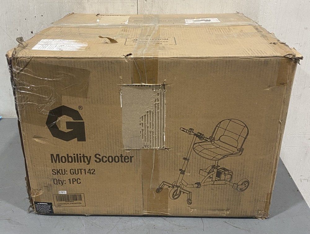 G Foldable Lightweight Mobility Scooter Black/Teal GUT142