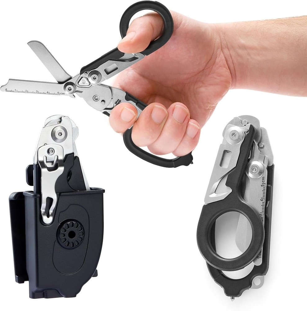 Trauma Shears with Holster – Foldable EMS Trauma Shears for EMTs, Nurses