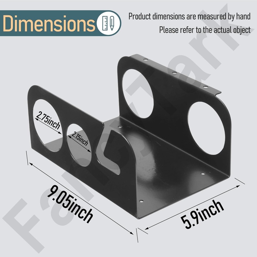 Grease Gun Holder Holder Wall Mount with drip