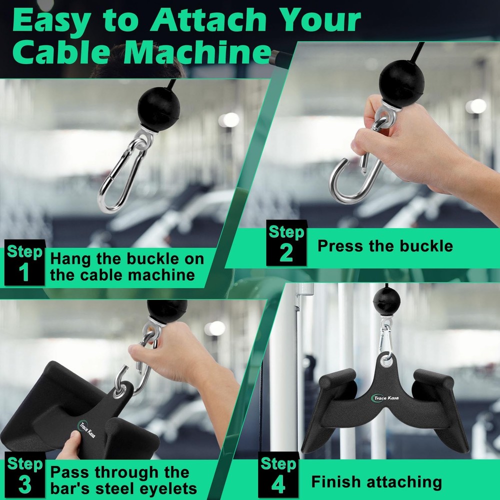 TRACE KASA LAT Pulldown Attachments: LAT Pull Down Bar Cable Machine Attachme...