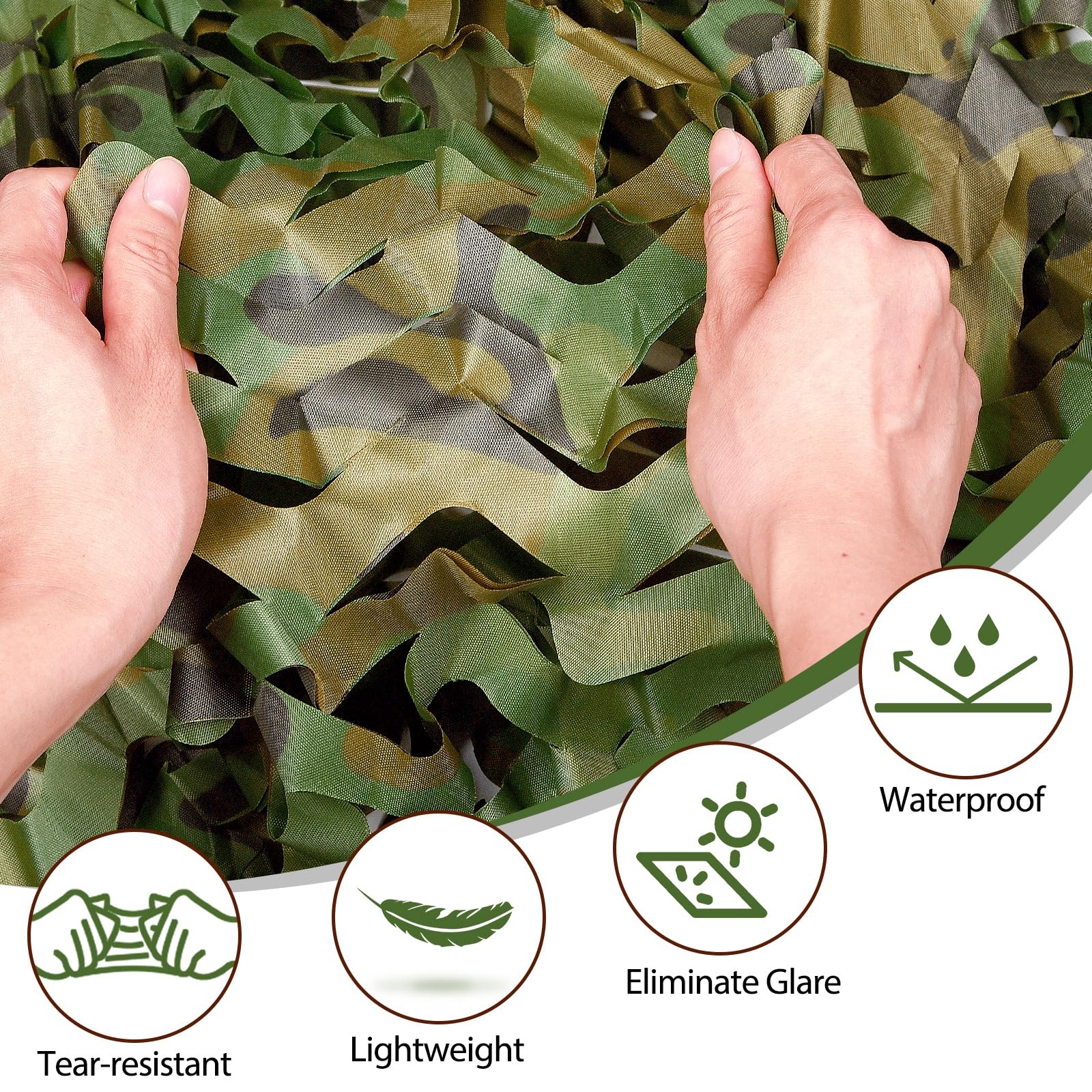 13x20ft Camping Camouflage Netting Military Camo Sunshade Mesh Hunting Car Cover