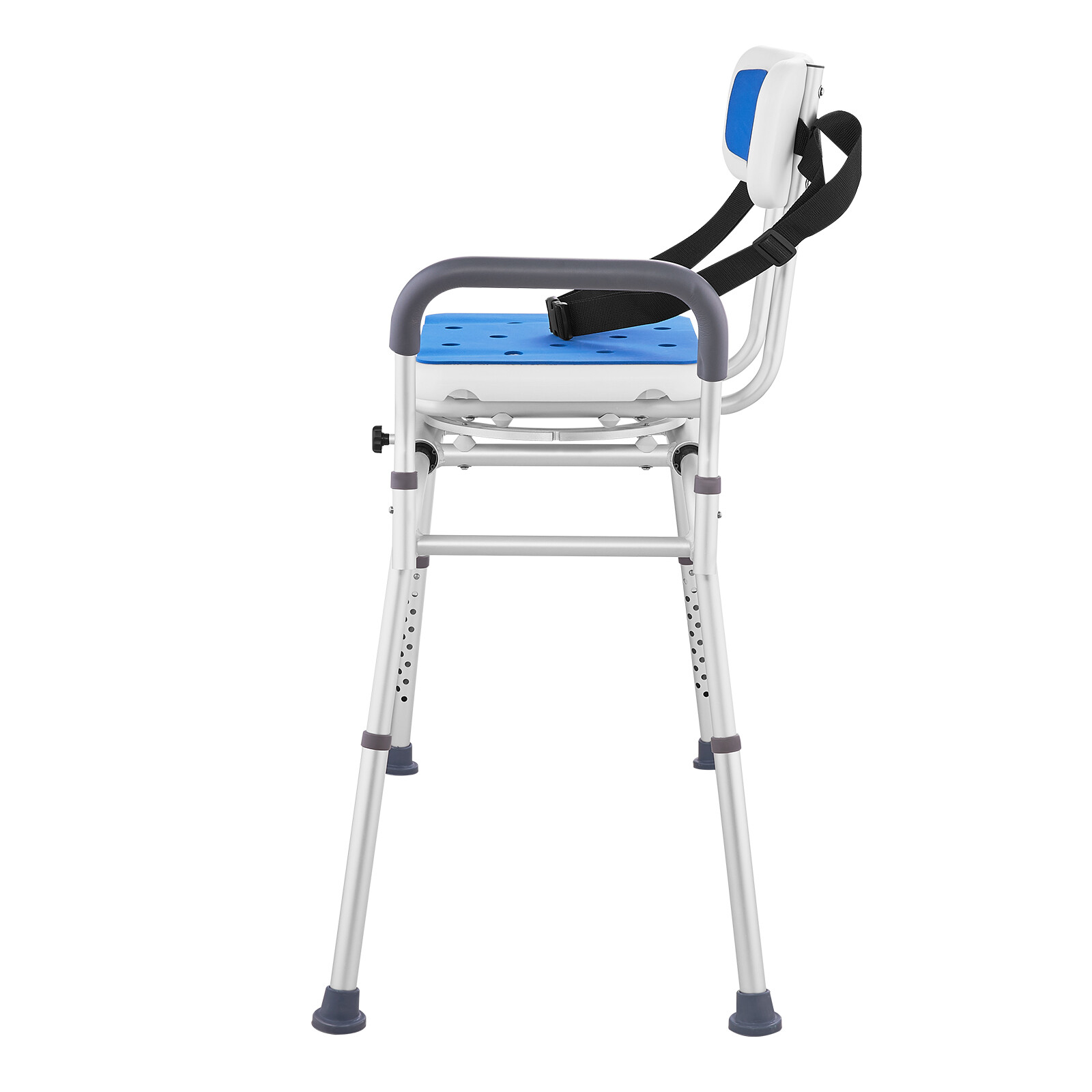 VEVOR Sliding Tub Transfer Bench Shower Chair with 360 Degree Swivel Seat 400LBS