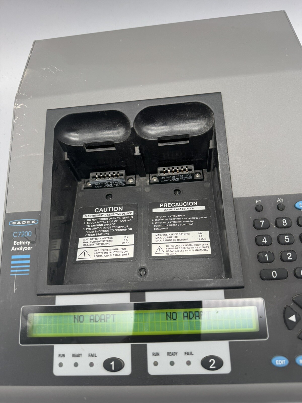 Cadex Electronics C7200 Battery Analyzer Charger W/ Physio LP15 Adapter