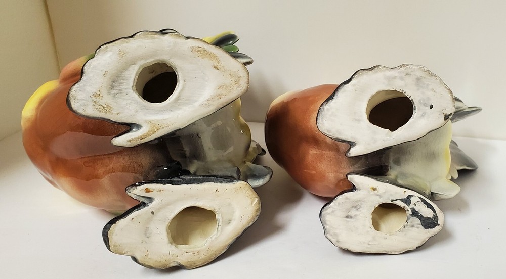 Vintage Ceramic Rooster And Hen Pair