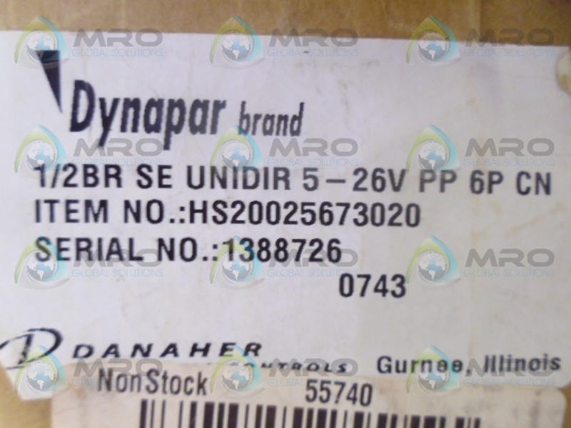 DYNAPAR HS20025673020 ENCODER NSMP
