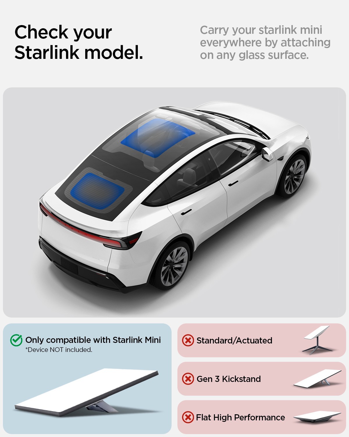 For Starlink Mini | Spigen STL100 Tesla Car Mount