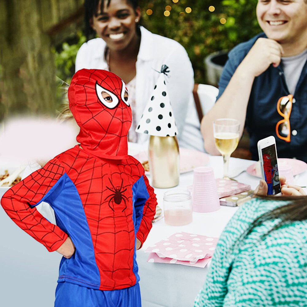The Amazing Spiderman Jumpsuit Spider-man Kids Baby Boy Bodysuit Cosplay Costume