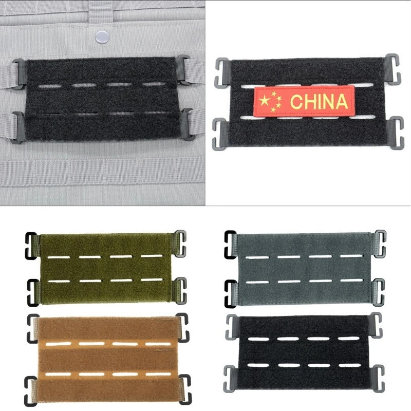 Tactical Molle Patch Panel Nylon Backpack Badge Conversion Pad