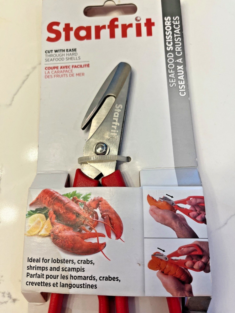 Starfrit Seafood Scissors Cut With Ease Through Hard Seafood Shells NEW