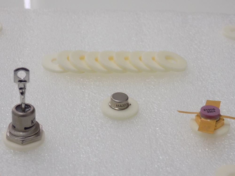 30x Ceramic DO-5 Insulator Rings ( Diode Thyristor Transistor Rectifier ) - DO5