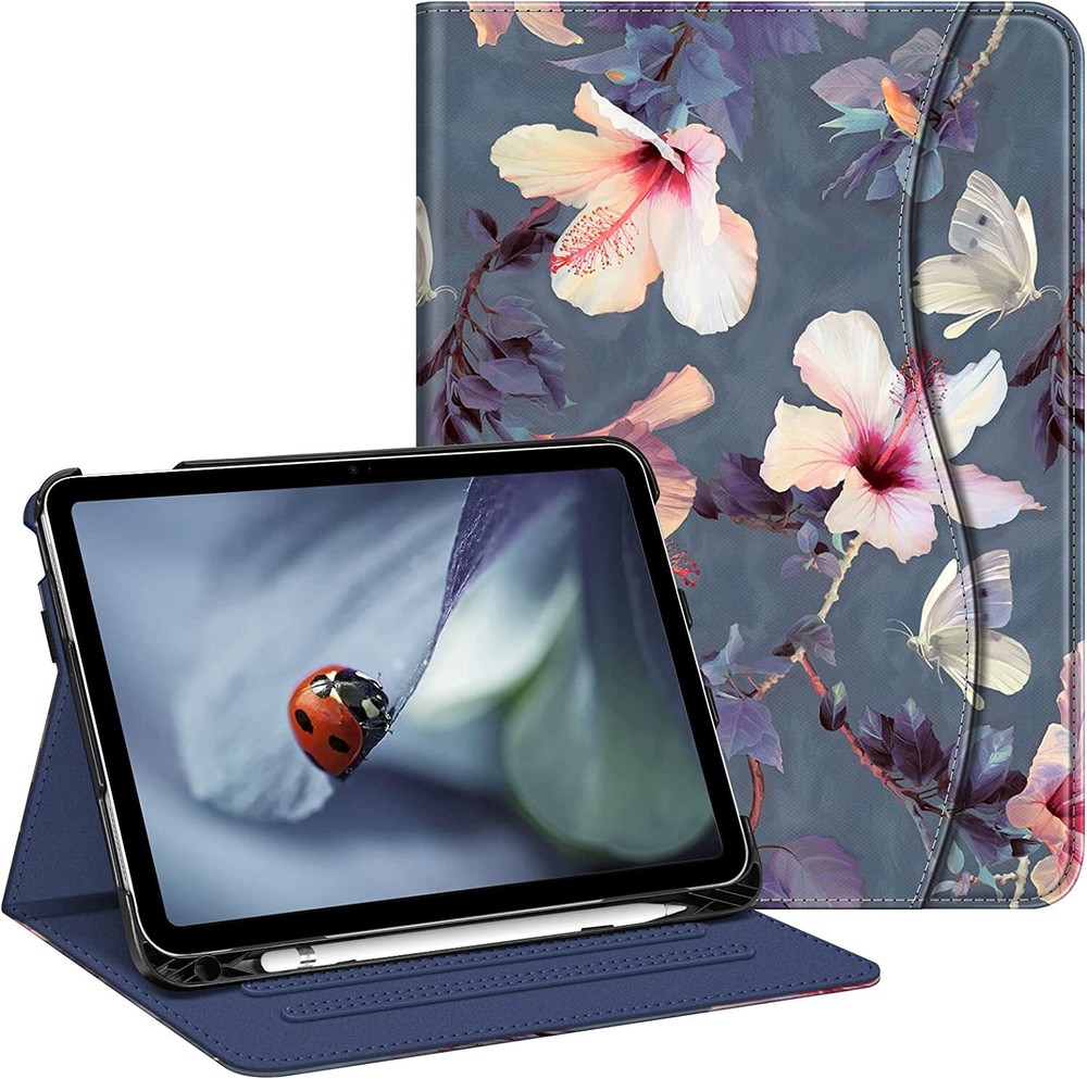 For iPad 10th Gen 10.9" (2022) Multi-Angle Viewing Protective Stand Case Cover