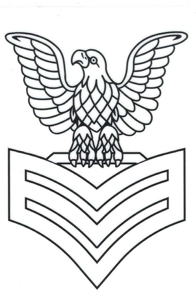 FIRST  1ST  CLASS  PETTY OFFICER STICKER DECAL