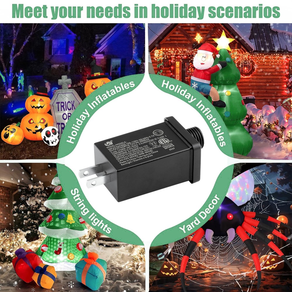 12V 2A LED Transformer Replacement Class 2 Power Supply Compatible with...