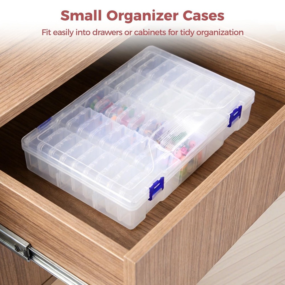 138 Pcs Plastic Bead Storage Containers, Includes 135 Small Storage Boxes and...