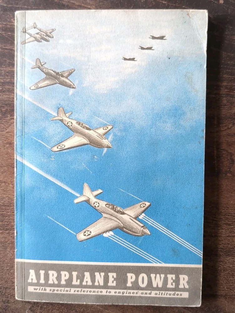Original WW2 U.S. "Airplane Power" Booklet by General Motors (GM), 1943 dated