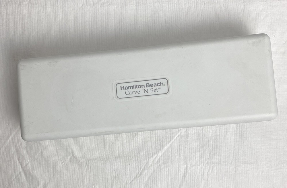 Hamilton Beach Electric Carving Knife Missing Fork, With Storage Case Working