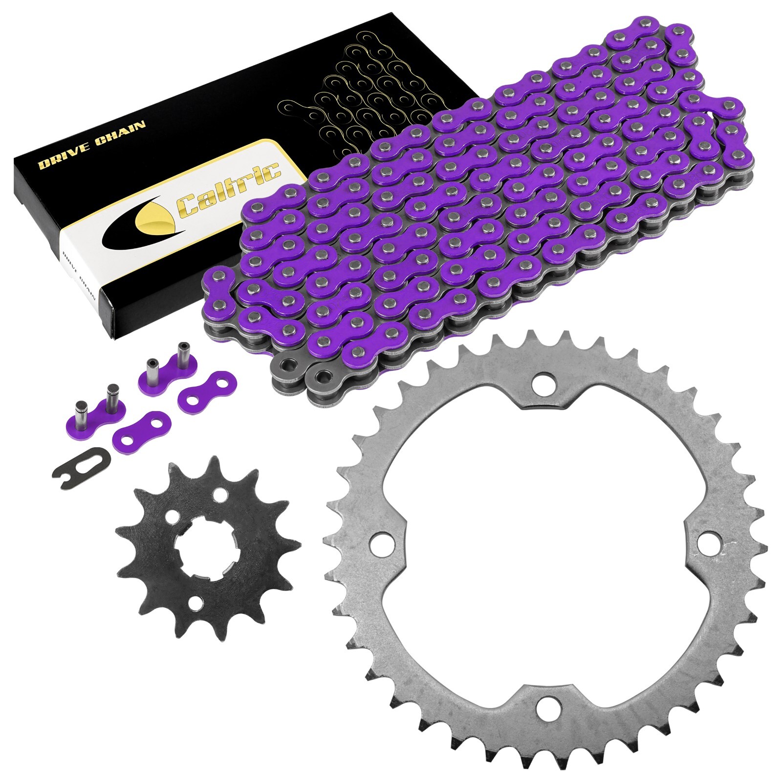 Caltric Drive Chain and Sprocket Kit for Yamaha Raptor 350 YFM350 2004 2005-2013