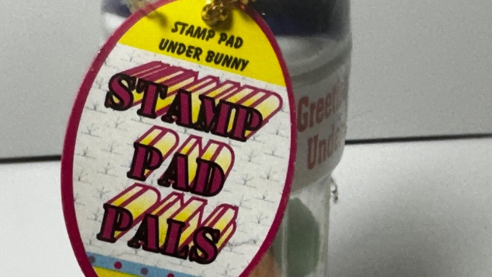 Stamp Pad Easter Bunny Candy Container Mint Unopened from 1998
