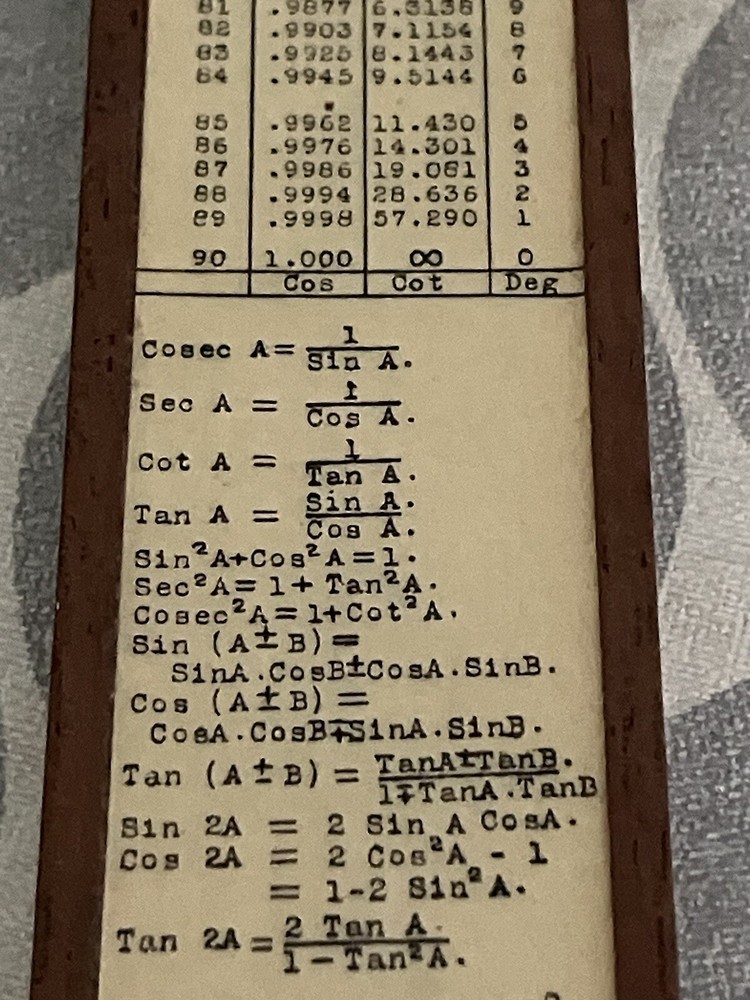 The Unique Slide Rule