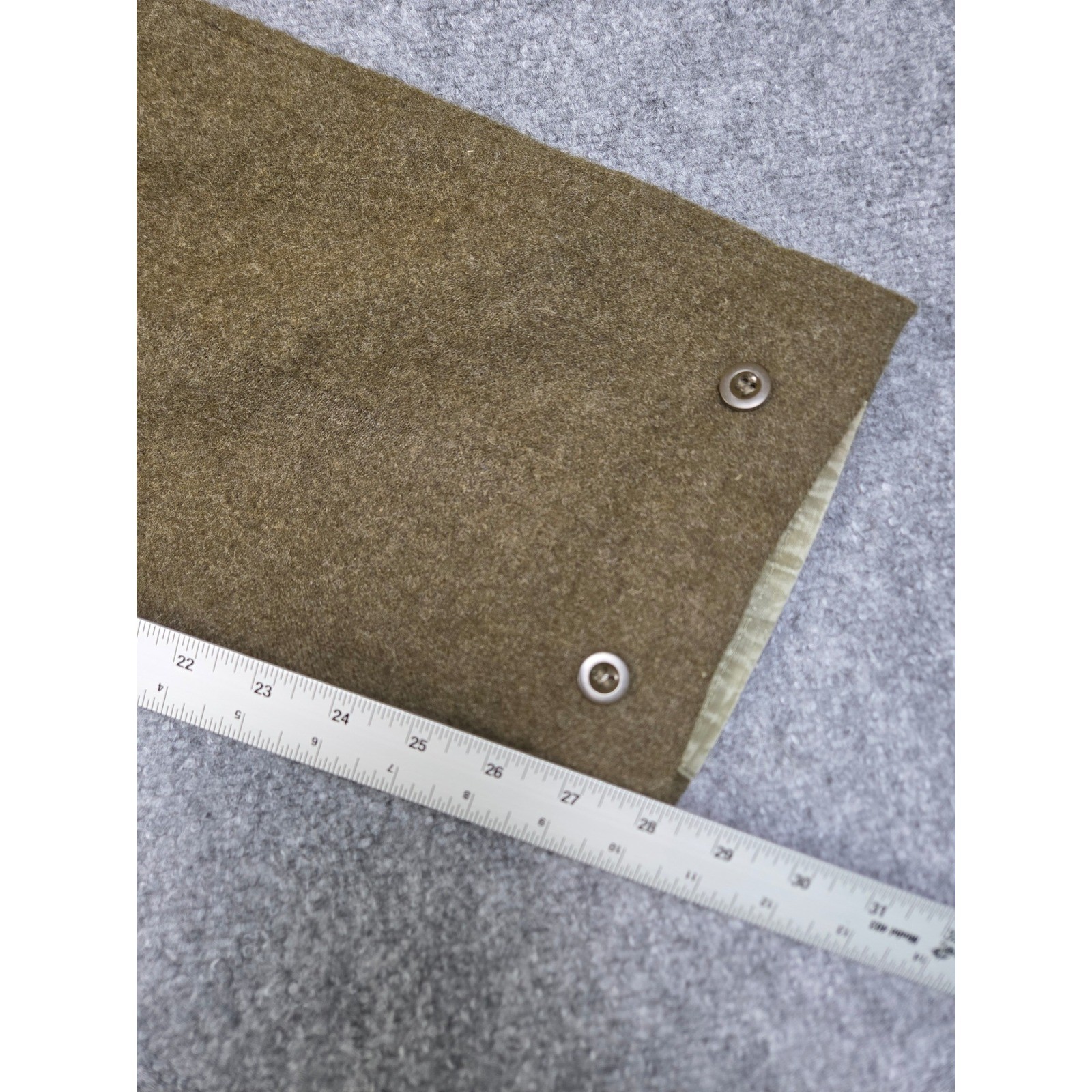 Vintage 1961 Bluvend Motecht Dutch Military Wool Pants Field Pants Brown 44