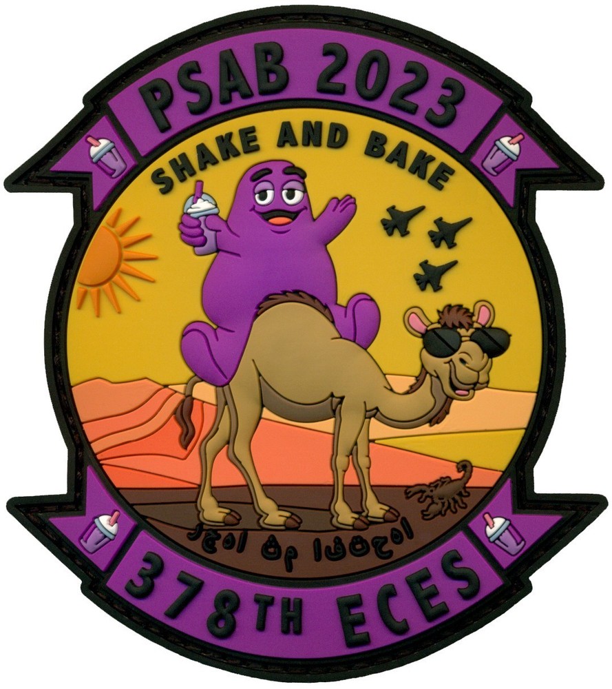 USAF  378th EXPEDITIONARY CIVIL ENGINEER SQUADRON PSAB 2023 PATCH